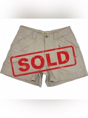 Royal Robbins Vintage Women’s Khaki Hiking Travel Shorts Size 4 Supplex Nylon